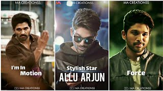 Allu Arjun - The Stylish Star Whatsapp Status